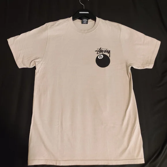 Stussy 8-Ball Beige Graphic Tee - Picture 2 of 4